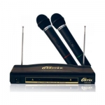 Microphone Ritmix RWM-220, 600 Ohm, 50-16000Hz, 60dB, wireless, в комплекте 2 штуки, black